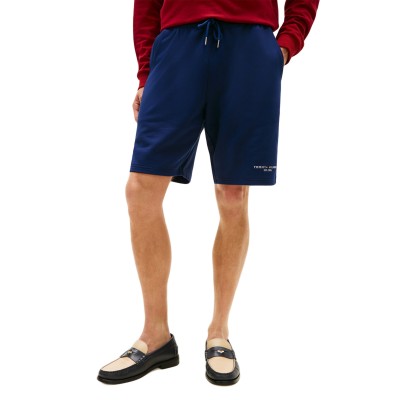 Tommy Hilfiger Sweatshort Tommy Logo-Carbon Navy