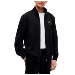 Tommy Hilfiger Sweatshirt Script Stack Stand Collar-Black