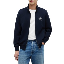 Tommy Hilfiger Sweatshirt Script Stack Stand Collar-Desert Sky