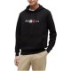 Tommy Hilfiger Hoodie Script Flag-Black Tommy Hilfiger Hoodie Script Flag-Black