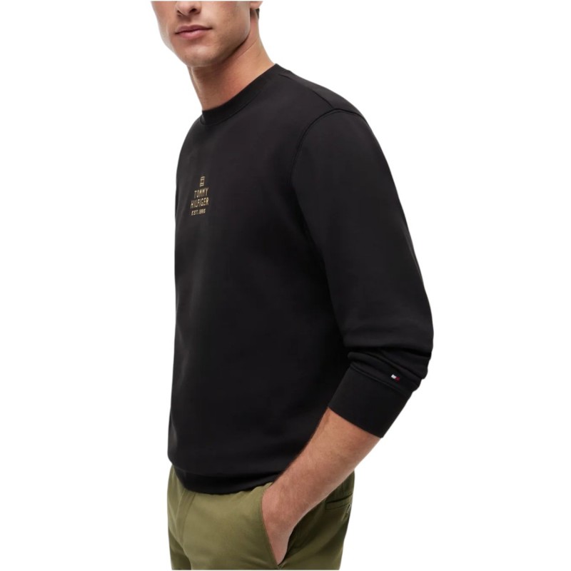 Tommy Hilfiger Sweatshirt Brand Love Golg Logo-Black Tommy Hilfiger Sweatshirt Brand Love Golg Logo-Black