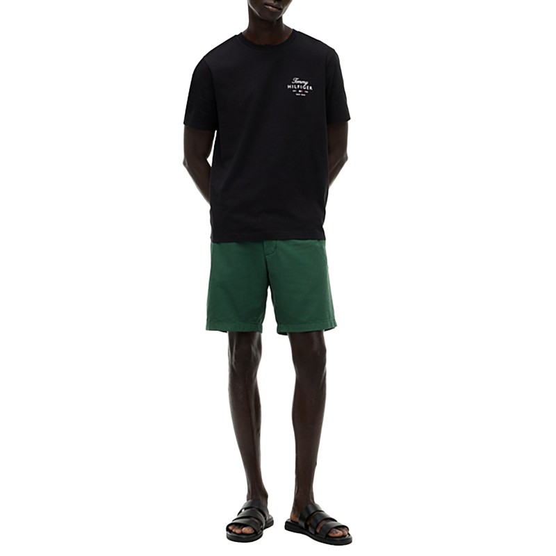 Tommy Hilfiger T-Shirt Script Stack Regular-Black Tommy Hilfiger T-Shirt Script Stack Regular-Black