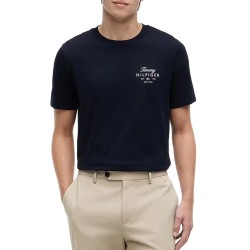 Tommy Hilfiger T-Shirt Regular Script Stack-Desert Sky