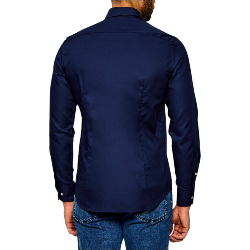Tommy Hilfiger Shirt Slim Fit Dobby-Carbon Navy