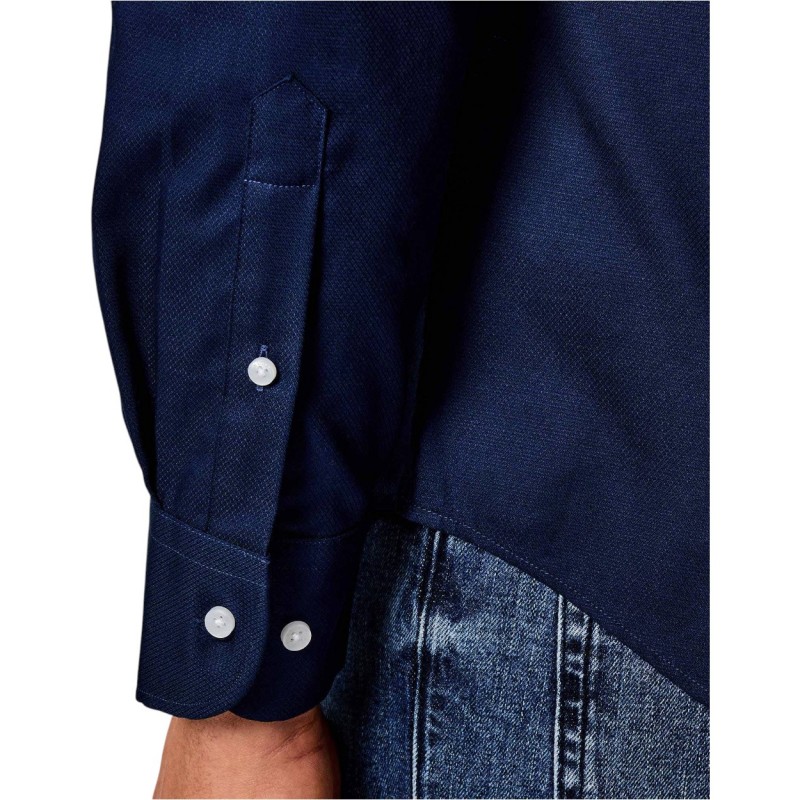 Tommy Hilfiger Shirt Slim Fit Dobby-Carbon Navy