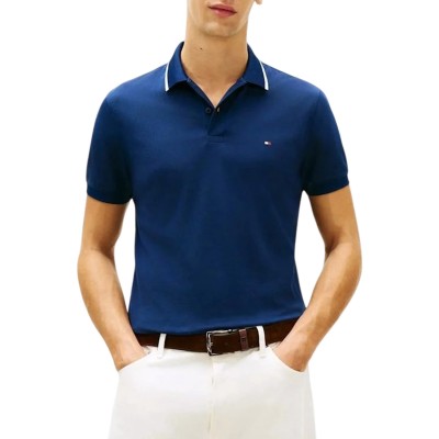 Tommy Hilfiger Polo Shirt Performance Tipped-Carbon Navy