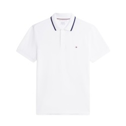 Tommy Hilfiger Polo Shirt Performance Tipped-White