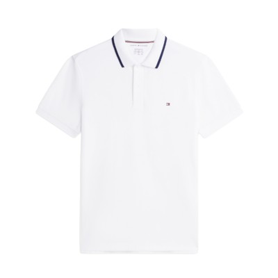 Tommy Hilfiger Polo Shirt Performance Tipped-White