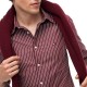 Tommy Hilfiger Shirt Flex Regular Fit-Deep Rouge/Stripe Tommy Hilfiger Shirt Flex Regular Fit-Deep Rouge/Stripe