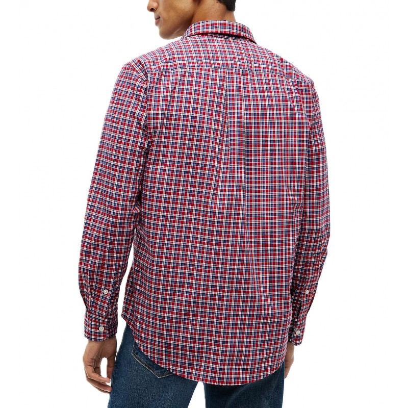 Tommy Hilfiger Shirt Flex Tartan Poplin Regular Fit-Medium Red/Check Tommy Hilfiger Shirt Flex Tartan Poplin Regular Fit-Medium Red/Check