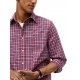 Tommy Hilfiger Shirt Flex Tartan Poplin Regular Fit-Medium Red/Check Tommy Hilfiger Shirt Flex Tartan Poplin Regular Fit-Medium Red/Check