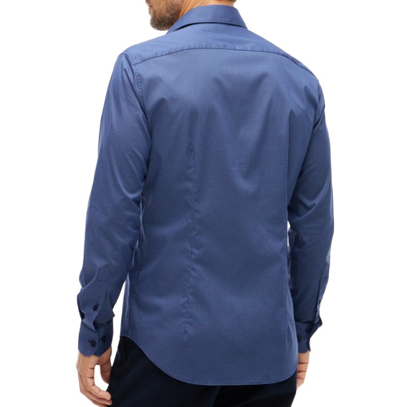 Tommy Hilfiger Shirt Micro Print Slim-Fit Stretch-Carbon Navy Multi Tommy Hilfiger Shirt Micro Print Slim-Fit Stretch-Carbon Navy Multi