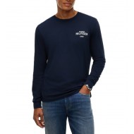Tommy Hilfiger T-Shirt Long Sleeve 1985 Graphic-Navy Blue