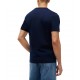 Tommy Hilfiger T-Shirt Varsity Logo Embroidery Crew Neck-Navy Blue