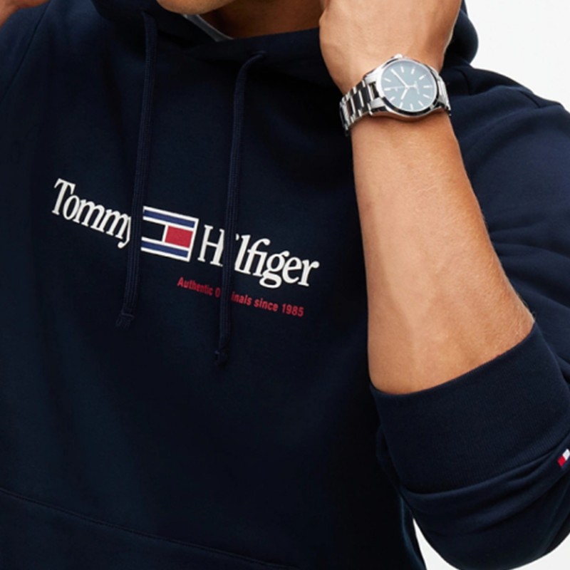 Tommy Hilfiger Hoodie RWB Graphic Regular-Dark Blue Tommy Hilfiger Hoodie RWB Graphic Regular-Dark Blue