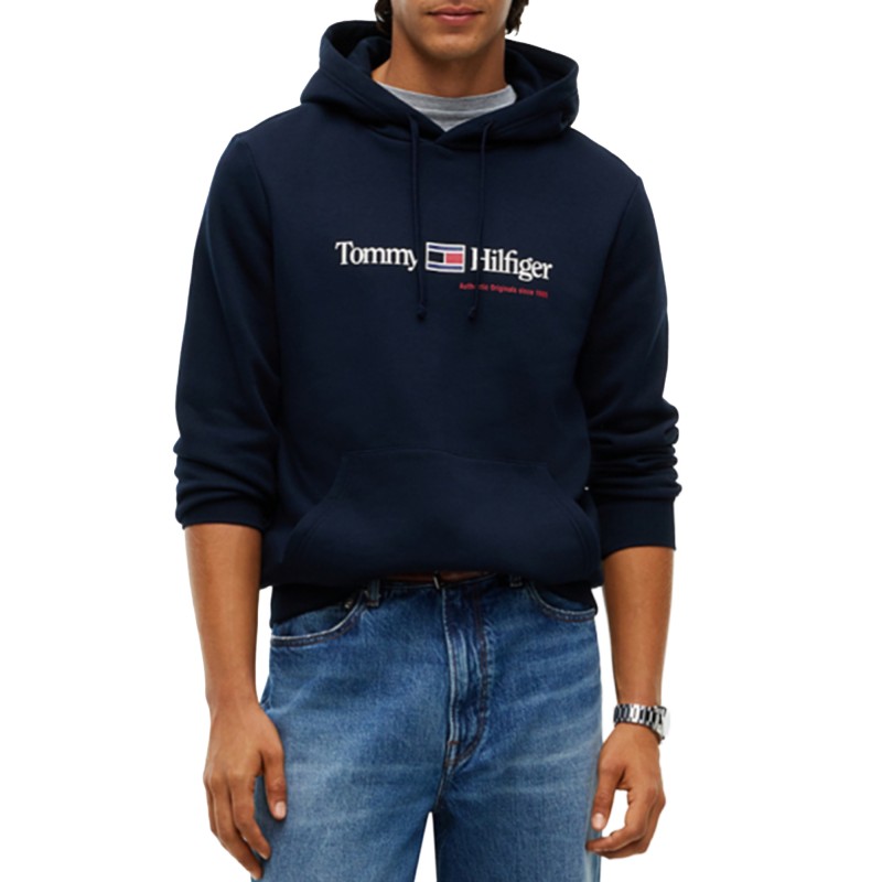 Tommy Hilfiger Hoodie RWB Graphic Regular-Dark Blue Tommy Hilfiger Hoodie RWB Graphic Regular-Dark Blue