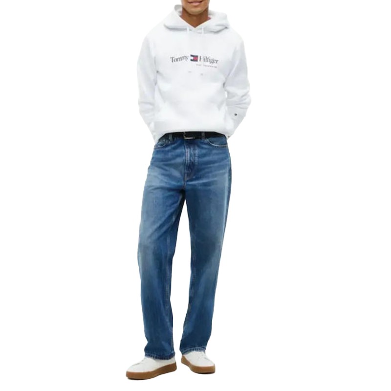 Tommy Hilfiger Hoodie RWB Graphic Regular-White Tommy Hilfiger Hoodie RWB Graphic Regular-White