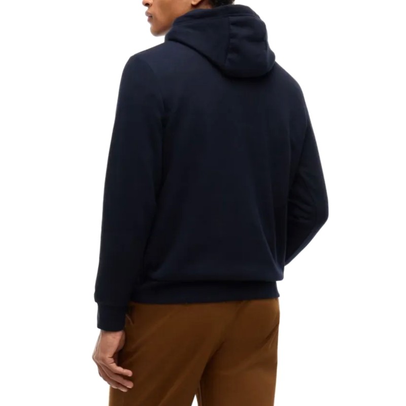 Tommy Hilfiger Hoodie Stack Reg Fleece-Navy Blue Tommy Hilfiger Hoodie Stack Reg Fleece-Navy Blue