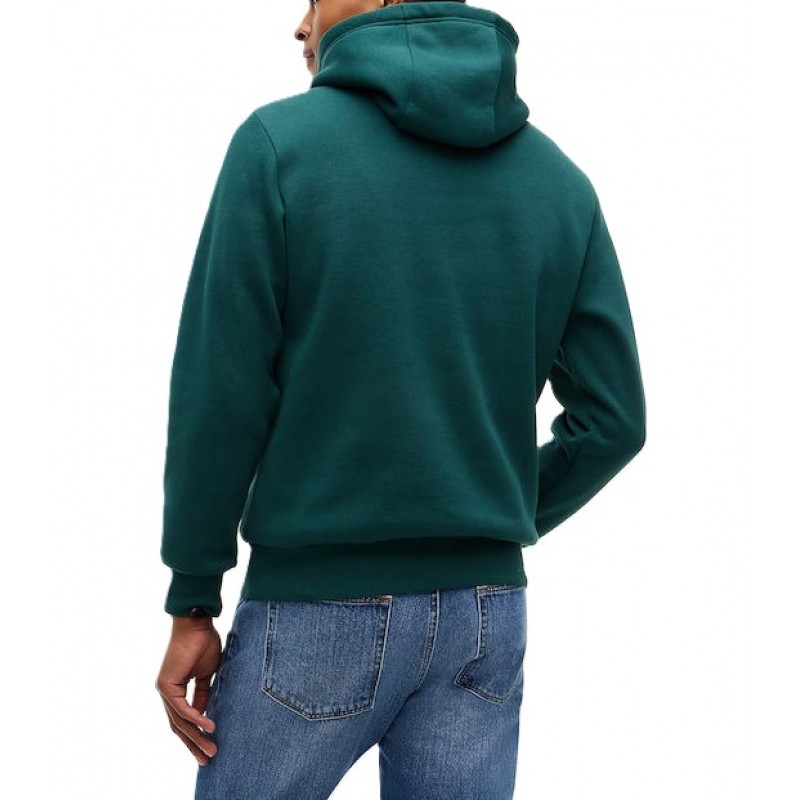 Tommy Hilfiger Hoodie Stack Reg Fleece-Ornamental Green Tommy Hilfiger Hoodie Stack Reg Fleece-Ornamental Green