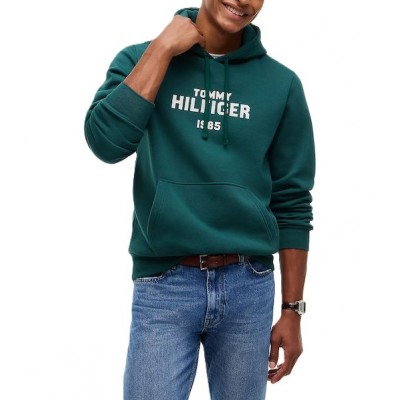 Tommy Hilfiger Hoodie Stack Reg Fleece-Ornamental Green