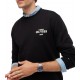 Tommy Hilfiger Sweatshirt Crew Neck Terry-Black Tommy Hilfiger Sweatshirt Crew Neck Terry-Black