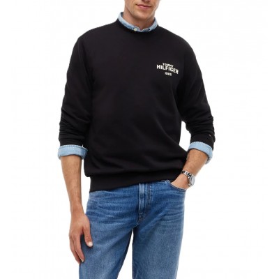 Tommy Hilfiger Sweatshirt Crew Neck Terry-Black