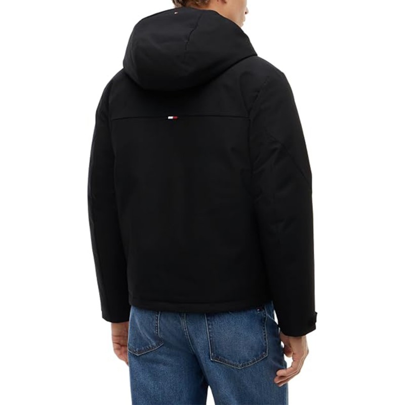 Tommy Hilfiger Hooded Padded Jacket Tech-Black