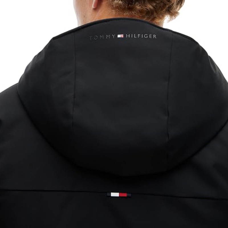 Tommy Hilfiger Hooded Padded Jacket Tech-Black