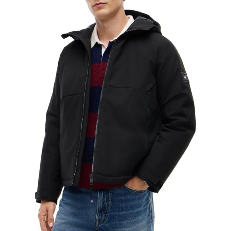 Tommy Hilfiger Hooded Padded Jacket Tech-Black