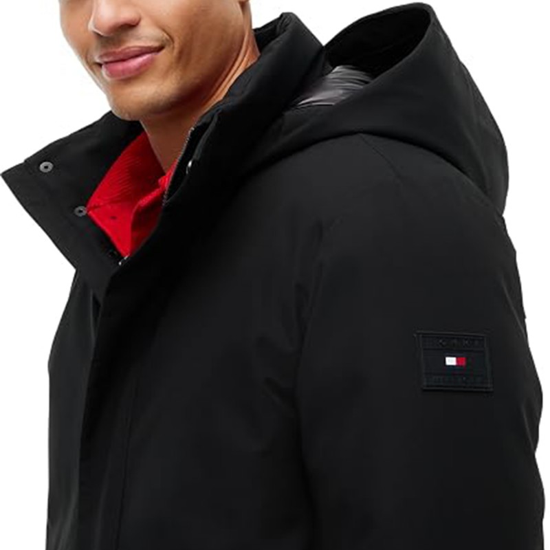 Tommy Hilfiger Hooded Padded Parka Tech-Black Tommy Hilfiger Hooded Padded Parka Tech-Black