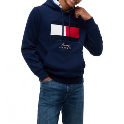 Tommy Hilfiger Hoodie Gifting Flag Fleece-Carbon Navy