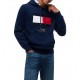 Tommy Hilfiger Hoodie Gifting Flag Fleece-Carbon Navy Tommy Hilfiger Hoodie Gifting Flag Fleece-Carbon Navy