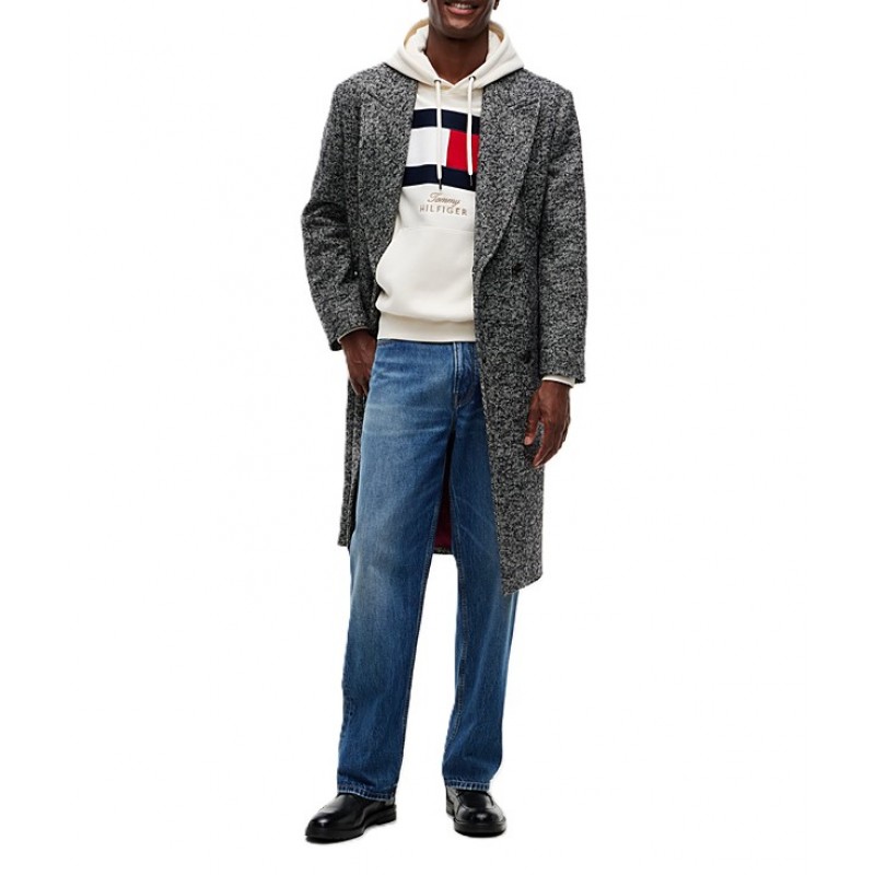 Tommy Hilfiger Hoodie Gifting Flag Fleece-Ivory Petal Tommy Hilfiger Hoodie Gifting Flag Fleece-Ivory Petal
