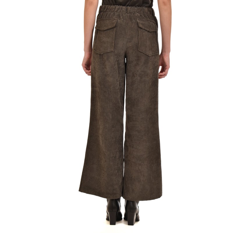 Nekane Trousers Organza Corduroy-Cactus