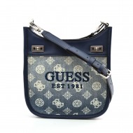 Guess Katey Mini Hobo Bag-Denim/Ombre Logo