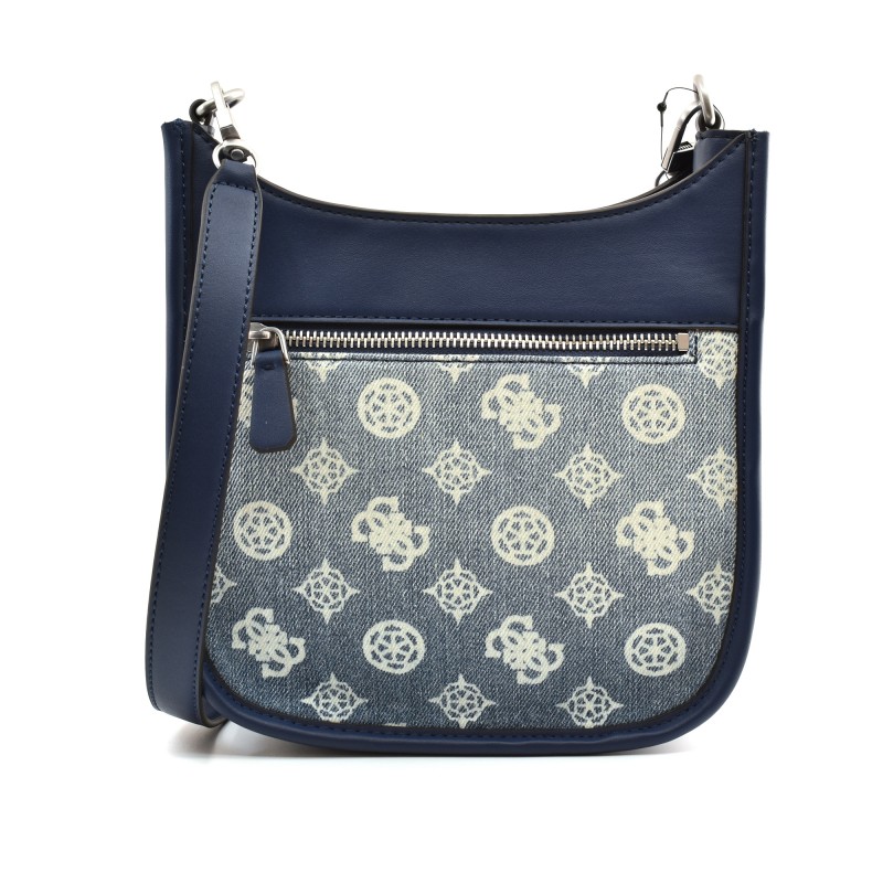 Guess Katey Mini Hobo Bag-Denim/Ombre Logo Guess Katey Mini Hobo Bag-Denim/Ombre Logo