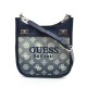 Guess Katey Mini Hobo Bag-Denim/Ombre Logo Guess Katey Mini Hobo Bag-Denim/Ombre Logo