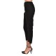 Lotus Eaters Trousers Piano Asymmetric Hemline-Black
