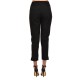 Lotus Eaters Trousers Piano Asymmetric Hemline-Black