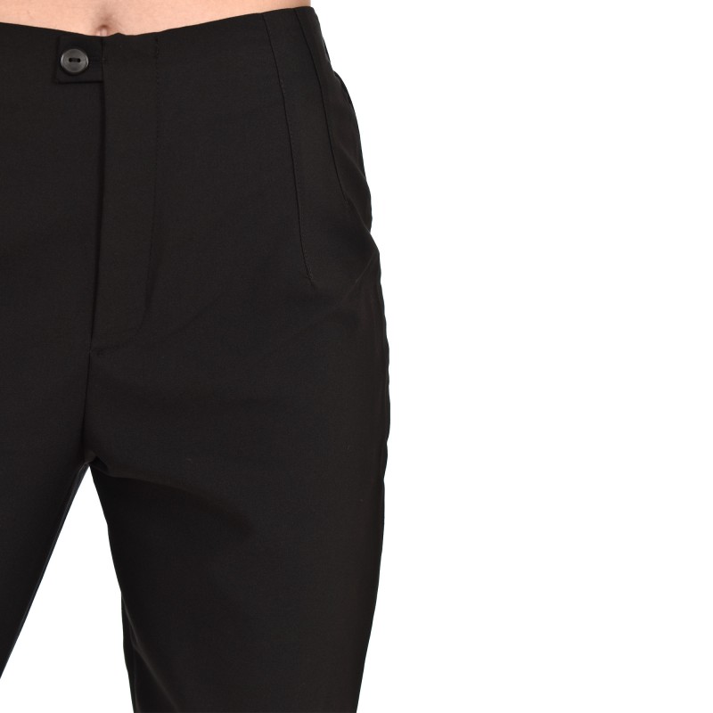 Lotus Eaters Trousers Piano Asymmetric Hemline-Black