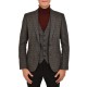Vittorio Blazer & Vest Private Set Checked-Grey Vittorio Blazer & Vest Private Set Checked-Grey