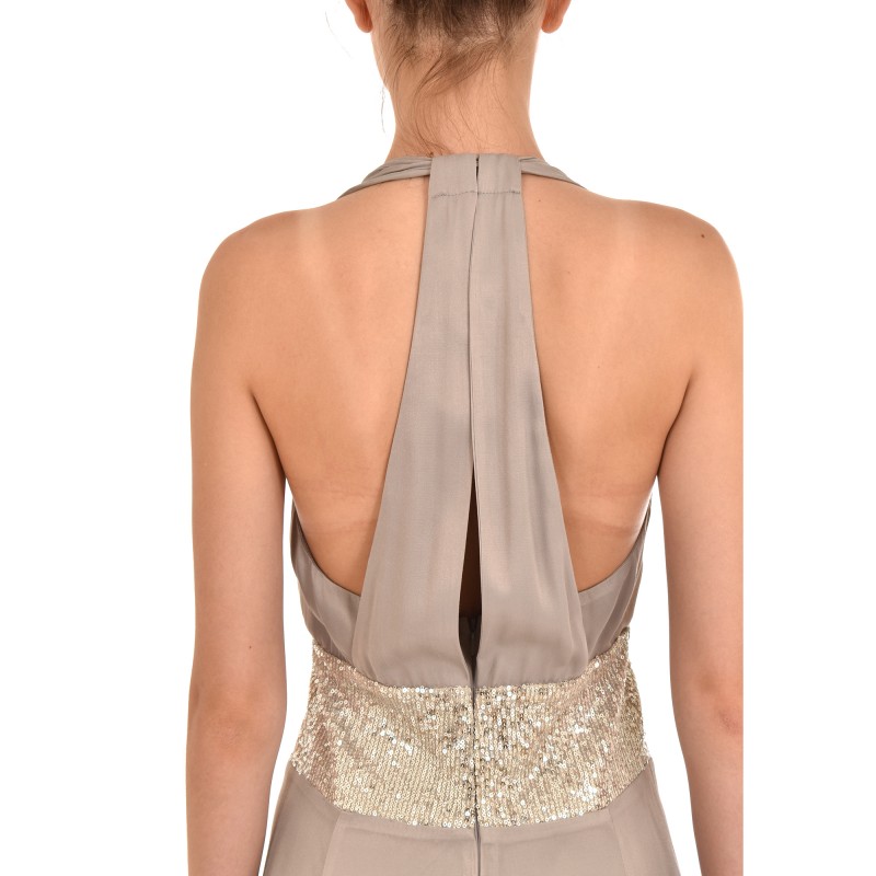 J'aime Les Garcons Dress Maxi Sequins-Silver J'aime Les Garcons Dress Maxi Sequins-Silver