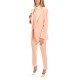 MyT Double Breasted Single Button Blazer-Nude