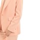 MyT Double Breasted Single Button Blazer-Nude