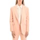 MyT Double Breasted Single Button Blazer-Nude