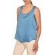 MyT Relaxed Fit Satin Top-Ciel