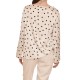 MyT Polka Dot Satin Blouse-White/Black