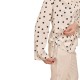 MyT Polka Dot Satin Blouse-White/Black