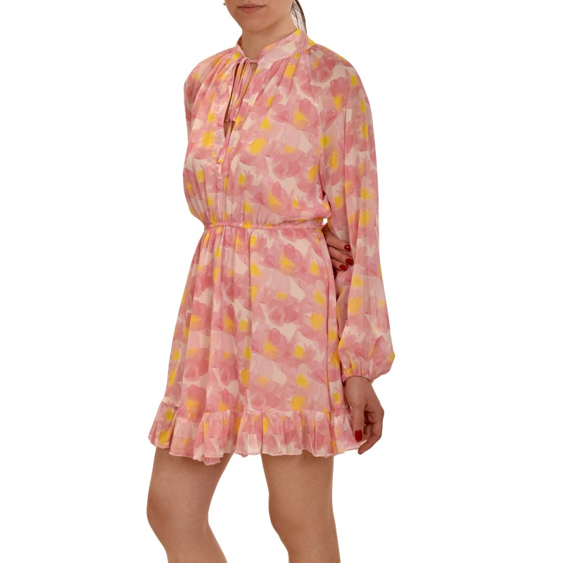 MyT Floral Sundress With Waistband-Light Pink