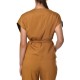 Milla Vest Striped-Caramel
